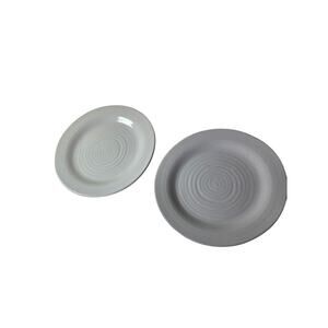 Set of 2 FOOD NETWORK Farmstead Speckled White 8.25" Salad Plate